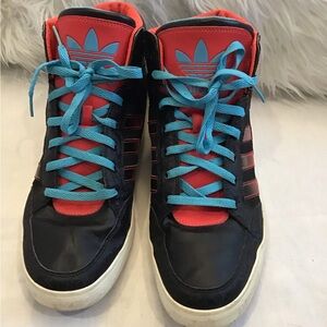 Adidas Black and Blue Sneakers